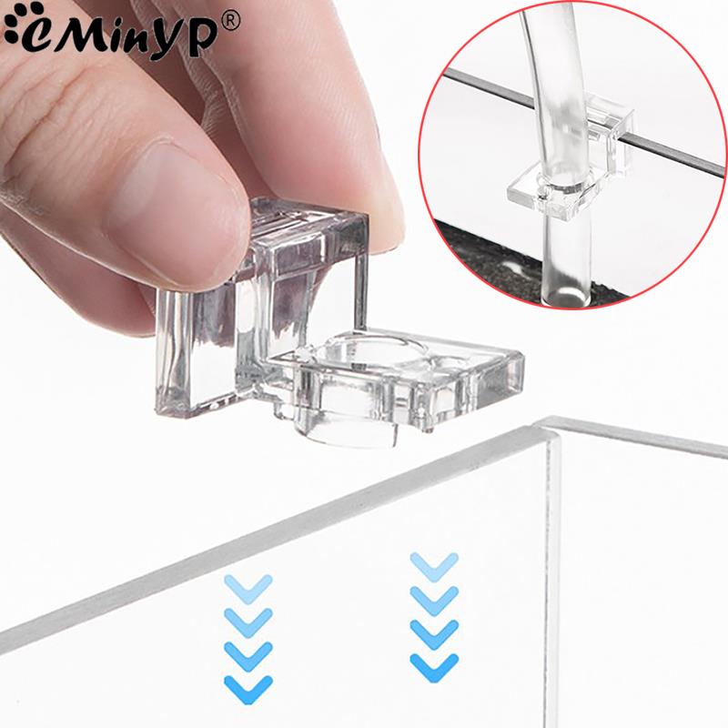 Aquarium Plant Holder - Clips acrílicos para pecera, 4 Uds.,