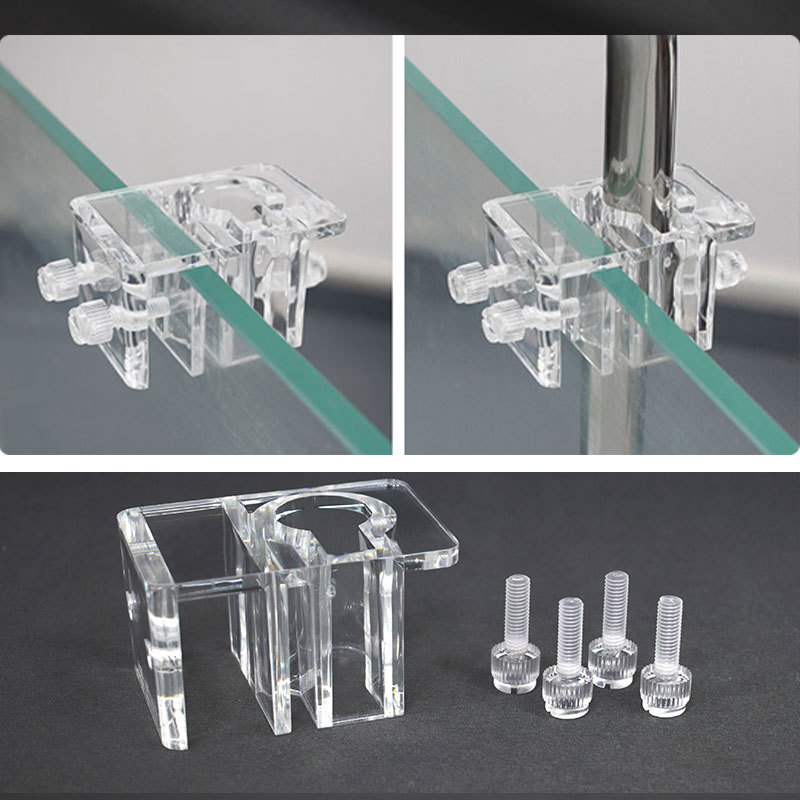 Aquarium Plant Holder - Abrazaderas de tubo de agua acrílicas