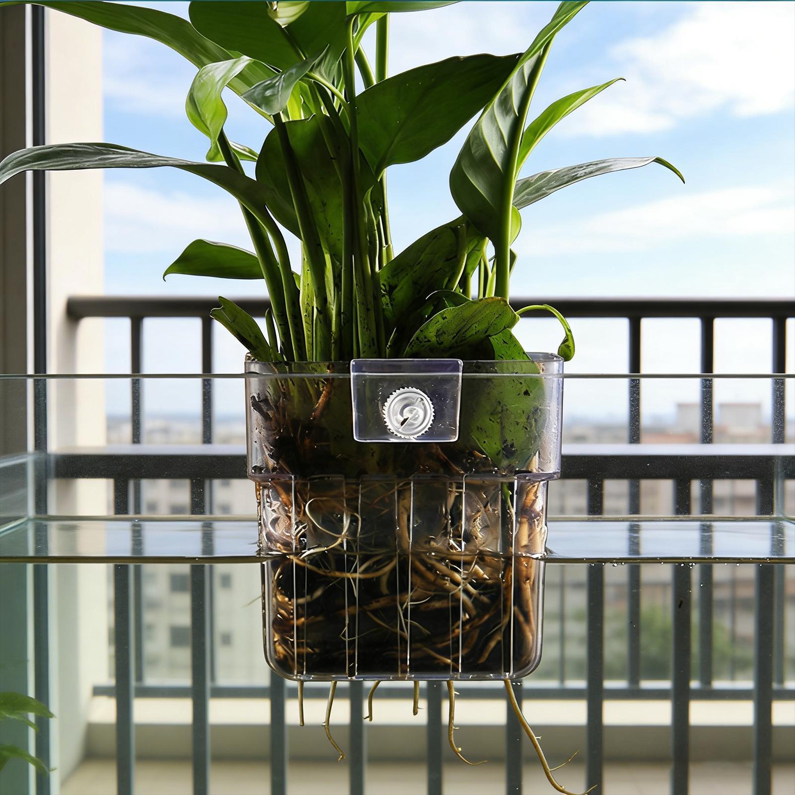 Maceta Transparente Colgante p - Aquarium Plant Holder reseña y precio