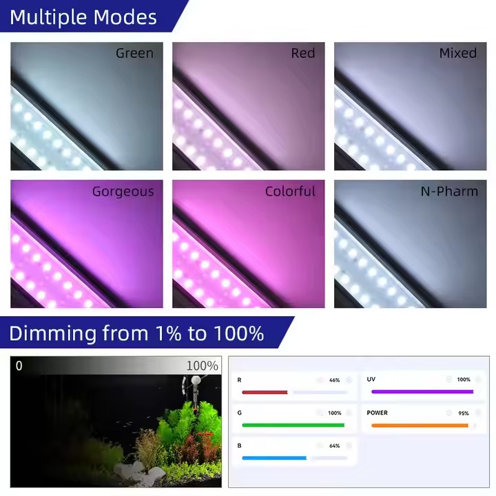 Luces para Acuario WEEK AQUA S - Aquarium Planted Tank Light reseña y precio