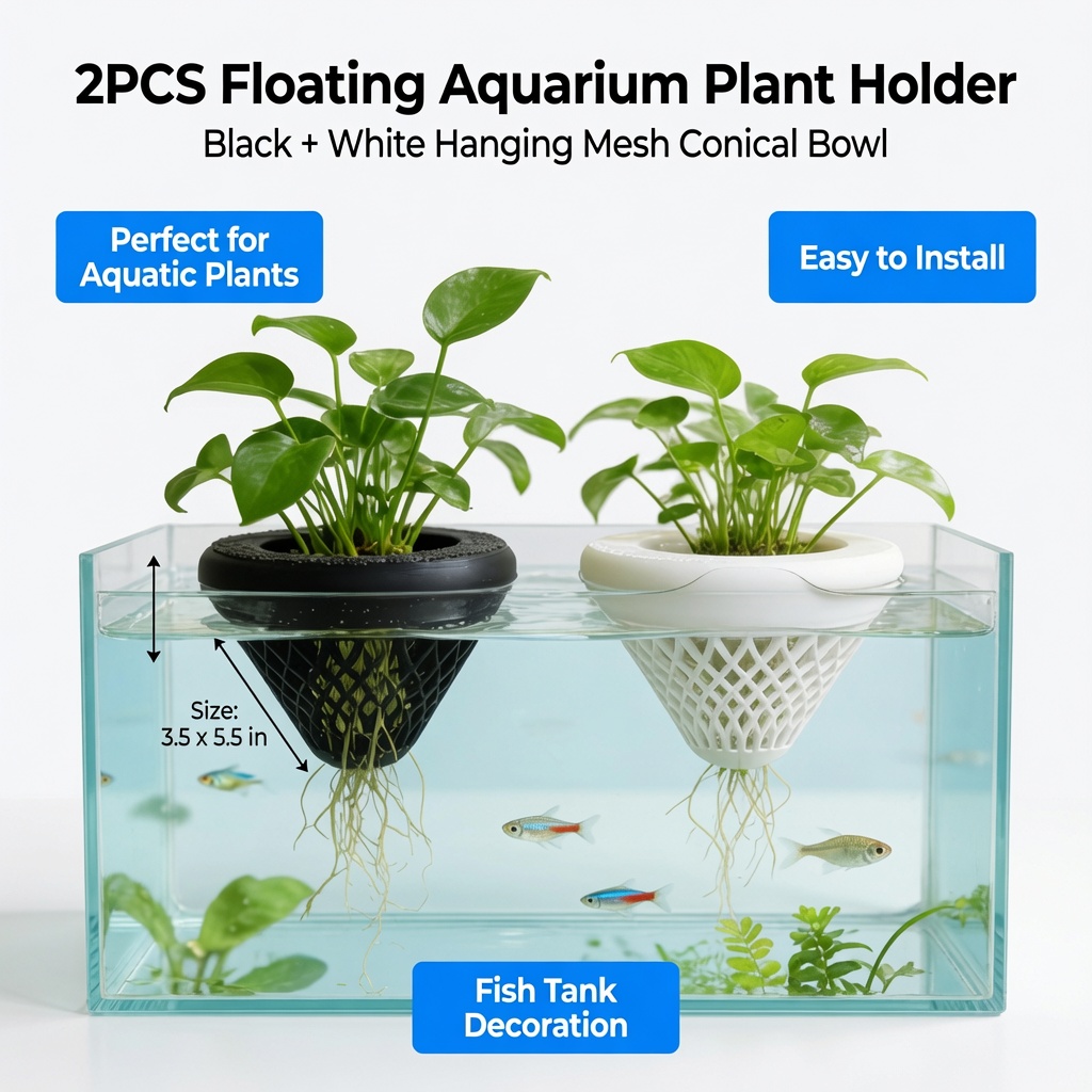 Soporte flotante para plantas  - Aquarium Plant Holder reseña y precio