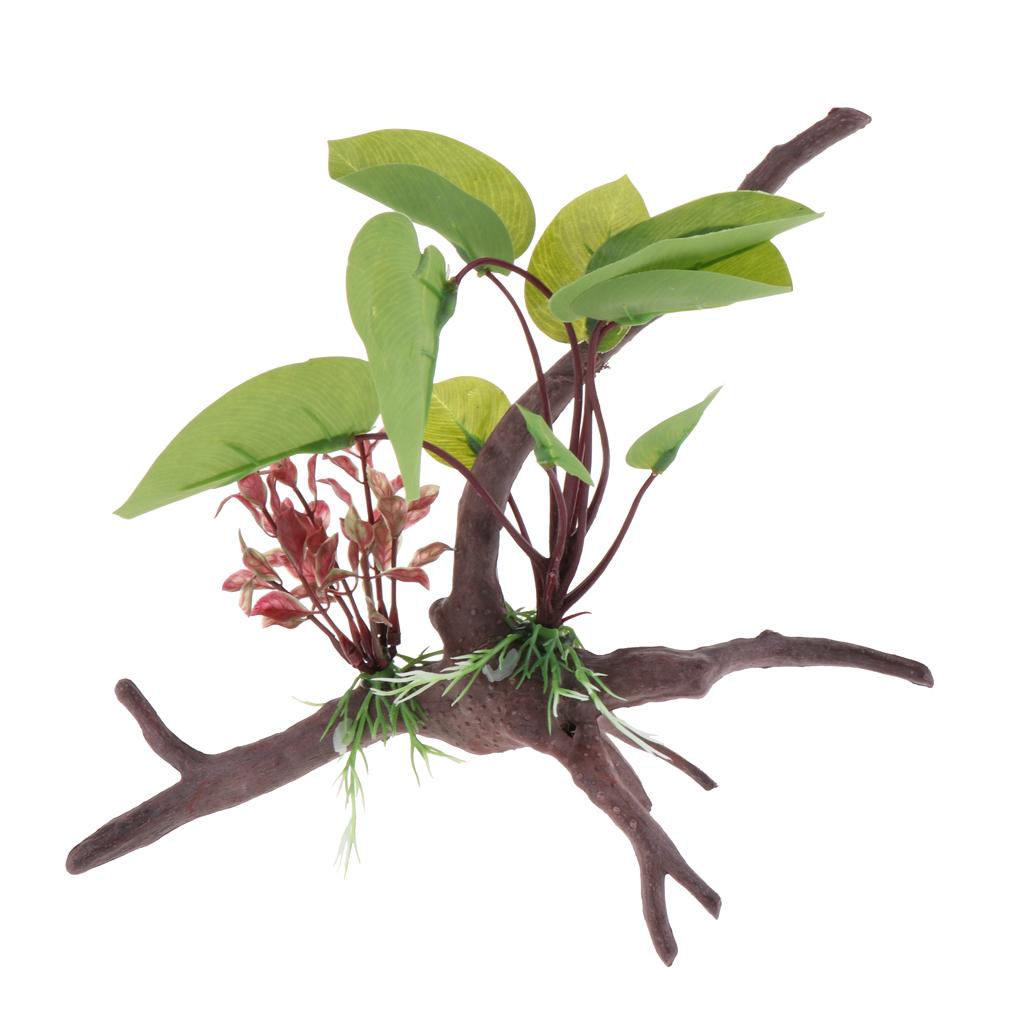 Terrario para reptiles, planta - Aquarium Plant Vine reseña y precio