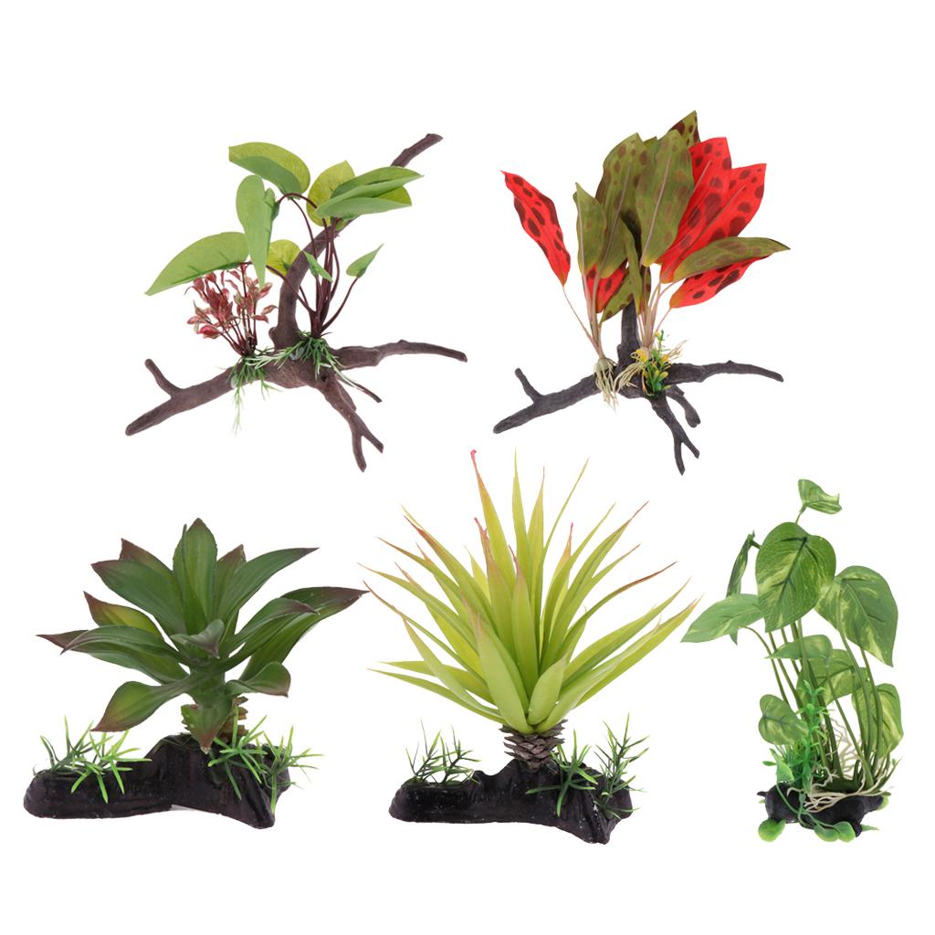 Terrario para reptiles, planta - Aquarium Plant Vine reseña y precio