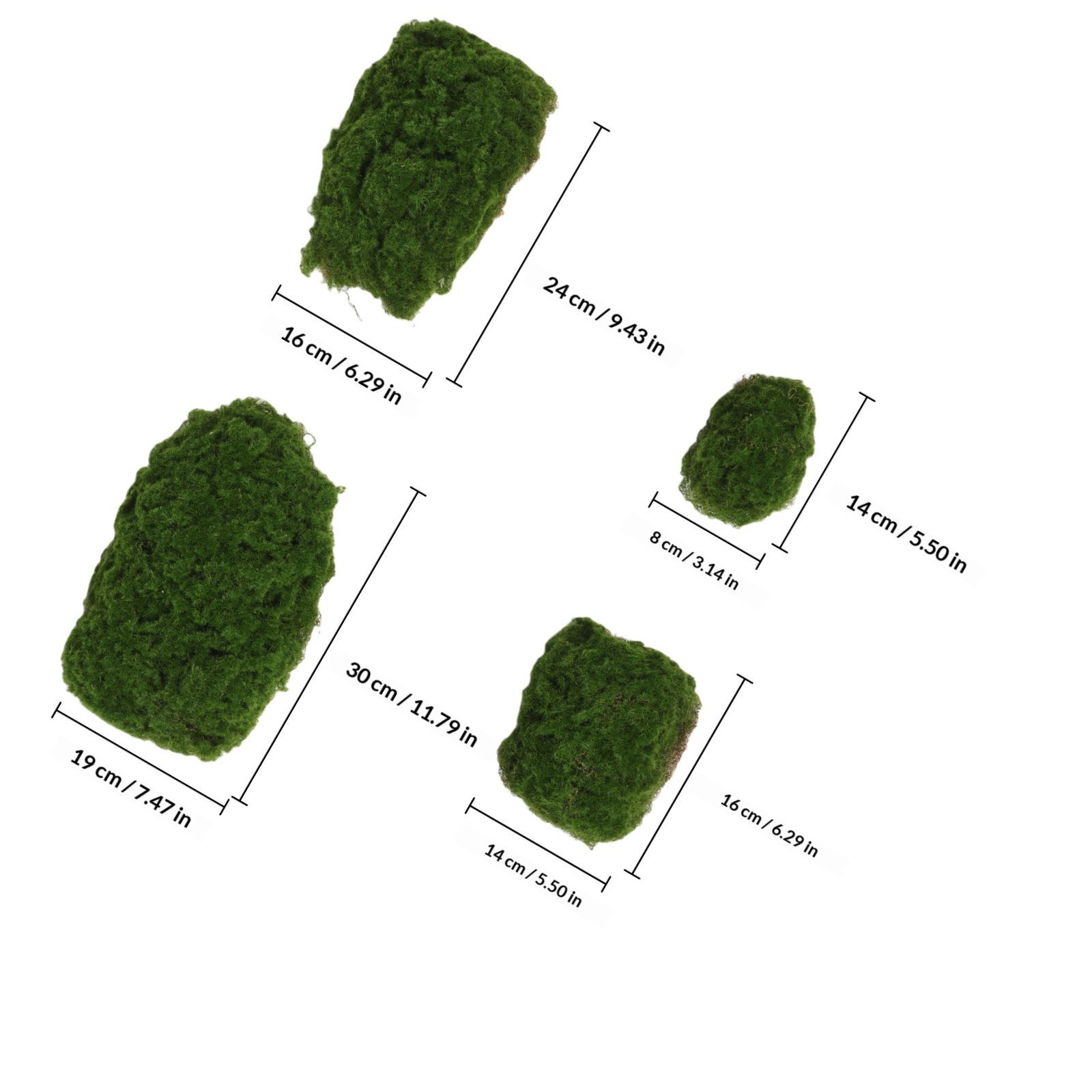 4 piezas de rocas de musgo art - Aquarium Planting reseña y precio
