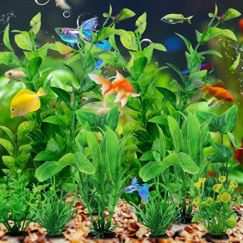10 piezas/set de plantas artif - Aquarium Plant Vine reseña y precio