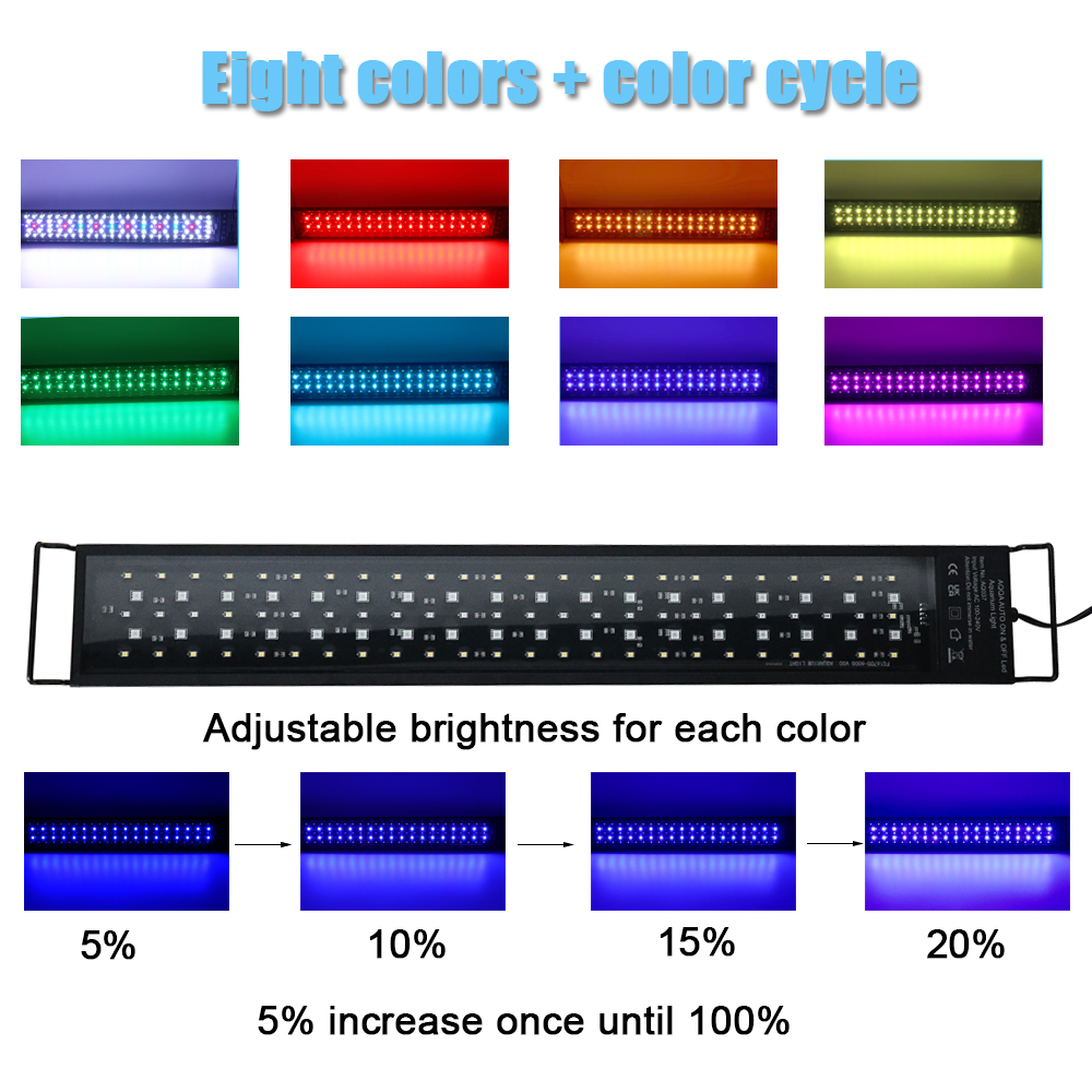 Lámpara LED de espectro comple - Aquarium Plant Light Spectrum reseña y precio